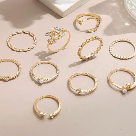 RINGS SET Stackable Rings Set for Women - Picture 5 of 5